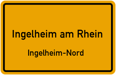 Straßenverzeichnis Ingelheim am Rhein Ingelheim-Nord