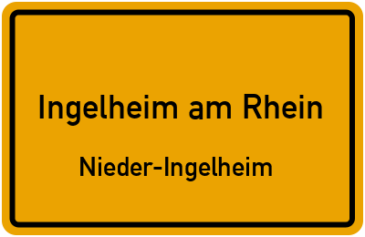 Straßenverzeichnis Ingelheim am Rhein Nieder-Ingelheim