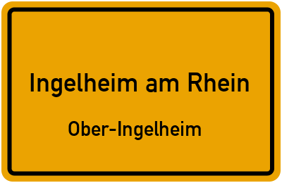 Straßenverzeichnis Ingelheim am Rhein Ober-Ingelheim