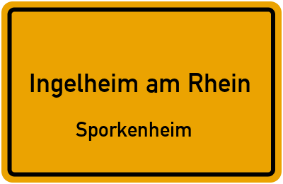 Straßenverzeichnis Ingelheim am Rhein Sporkenheim