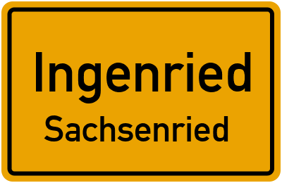 Straßenverzeichnis Ingenried Sachsenried