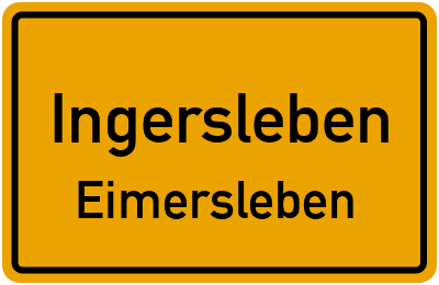 Straßenverzeichnis Ingersleben Eimersleben