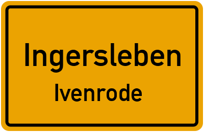Straßenverzeichnis Ingersleben Ivenrode