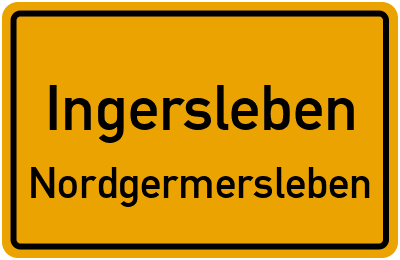 Straßenverzeichnis Ingersleben Nordgermersleben