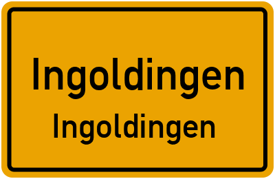 Ortsschild Ingoldingen Ingoldingen