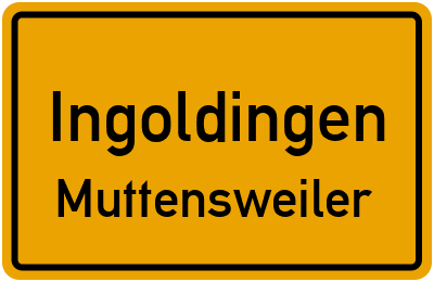 Straßenverzeichnis Ingoldingen Muttensweiler