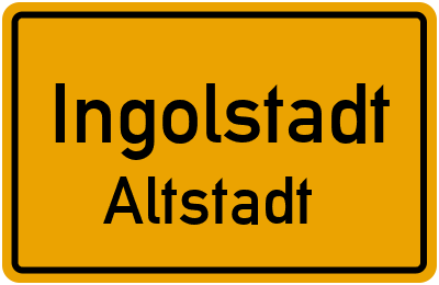 Straßenverzeichnis Ingolstadt Altstadt