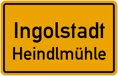 Straßenverzeichnis Ingolstadt Heindlmühle