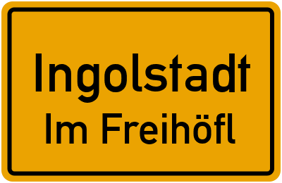 Straßenverzeichnis Ingolstadt Im Freihöfl