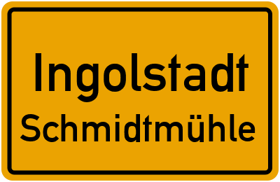 Straßenverzeichnis Ingolstadt Schmidtmühle