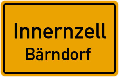 Straßenverzeichnis Innernzell Bärndorf