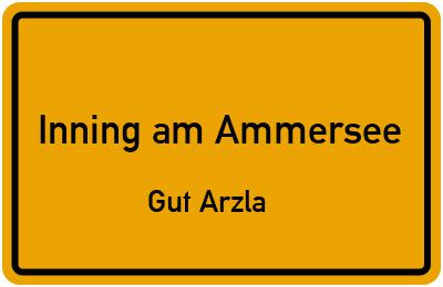 Straßenverzeichnis Inning am Ammersee Gut Arzla