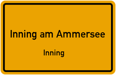 Straßenverzeichnis Inning am Ammersee Inning