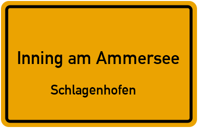 Straßenverzeichnis Inning am Ammersee Schlagenhofen