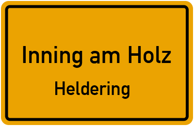 Straßenverzeichnis Inning am Holz Heldering