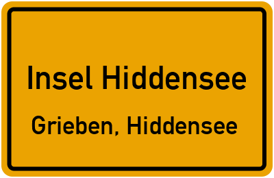 Straßenverzeichnis Insel Hiddensee Grieben, Hiddensee