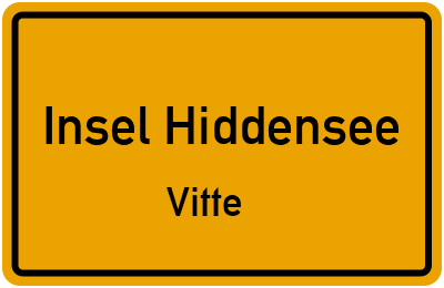 Straßenverzeichnis Insel Hiddensee Vitte