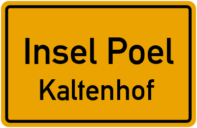 Straßenverzeichnis Insel Poel Kaltenhof