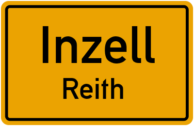 Ortsschild Inzell Reith