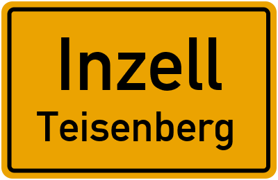 Ortsschild Inzell Teisenberg