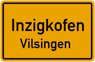 Ortsschild Inzigkofen Vilsingen