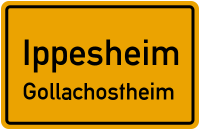 Straßenverzeichnis Ippesheim Gollachostheim