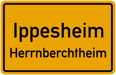 Straßenverzeichnis Ippesheim Herrnberchtheim