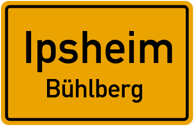 Ortsschild Ipsheim Bühlberg