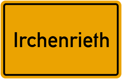 Ortsschild von Gemeinde Irchenrieth in Bayern