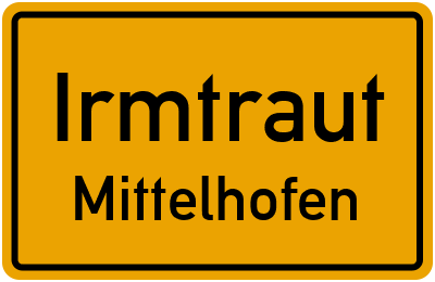 Straßenverzeichnis Irmtraut Mittelhofen