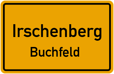 Ortsschild Irschenberg Buchfeld
