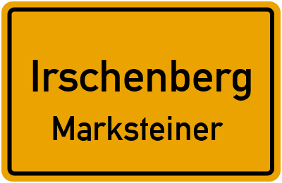 Ortsschild Irschenberg Marksteiner