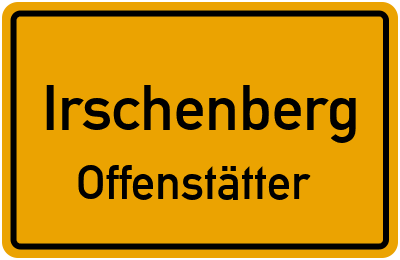 Ortsschild Irschenberg Offenstätter