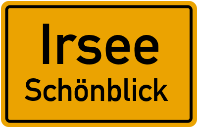 Ortsschild Irsee Schönblick
