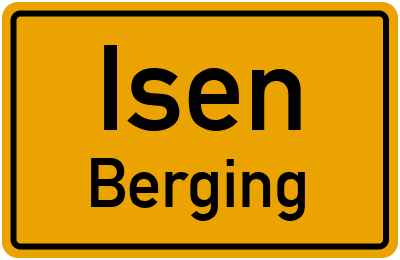 Straßenverzeichnis Isen Berging