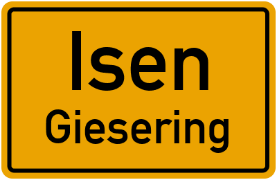 Straßenverzeichnis Isen Giesering