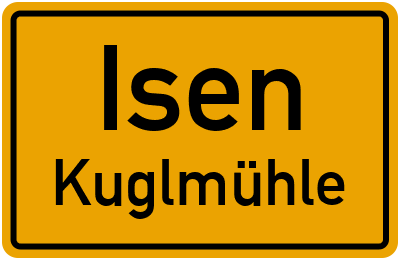 Straßenverzeichnis Isen Kuglmühle