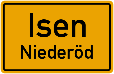 Straßenverzeichnis Isen Niederöd