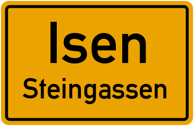 Straßenverzeichnis Isen Steingassen