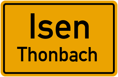 Straßenverzeichnis Isen Thonbach
