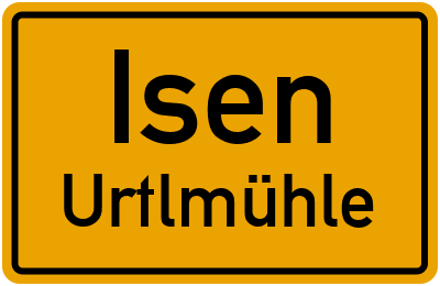 Straßenverzeichnis Isen Urtlmühle