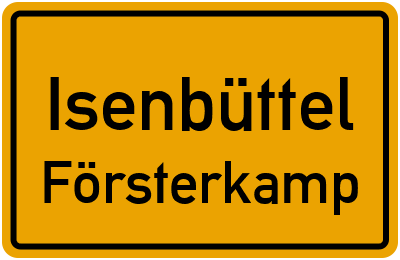 Straßenverzeichnis Isenbüttel Försterkamp