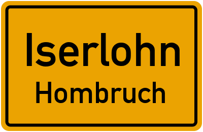 Straßenverzeichnis Iserlohn Hombruch