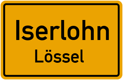 Straßenverzeichnis Iserlohn Lössel