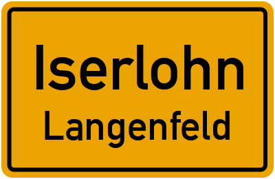 Straßenverzeichnis Iserlohn Langenfeld