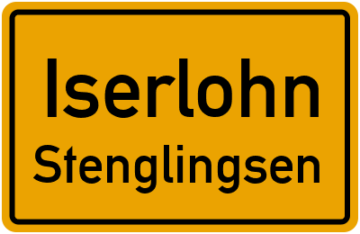 Straßenverzeichnis Iserlohn Stenglingsen