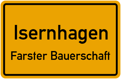 Straßenverzeichnis Isernhagen Farster Bauerschaft