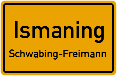 Straßenverzeichnis Ismaning Schwabing-Freimann