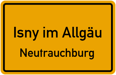Straßenverzeichnis Isny im Allgäu Neutrauchburg
