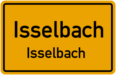 Straßenverzeichnis Isselbach Isselbach